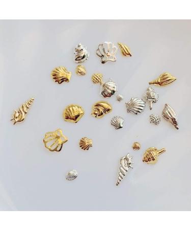 500pcs Nail Art Metal Studs - Sea Series Shell Starfish Deco | NAIL ANGEL 10007 - Buy Online on SooperMarket.com