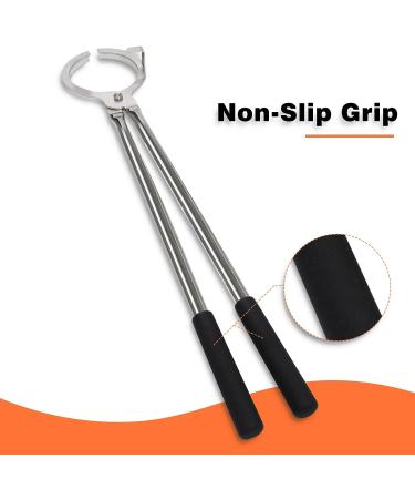 GONGYI (5kg-6kg) Stainless Steel Clay Graphite Crucible Tongs Heavy Duty Clamp Pliers Holder for Metal Refining Casting Pouring Copper Gold Silver Melting Furnace Foundry Smelting Tool 26" - Buy Online on SooperMarket.com