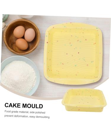 IMIKEYA 3 Pcs Cake Mold Roasting Pan Baking Pans Cupcakes Cupcake Pans Silicone Baking Molds Silicone Mold Silicone Baking Pan Non-Stick Baking Mold Silicone Bakeware Oven Silica Gel Fudge 26.5x24.5cmx3pcs Yellowx3pcs - Buy Online on SooperMarket.com