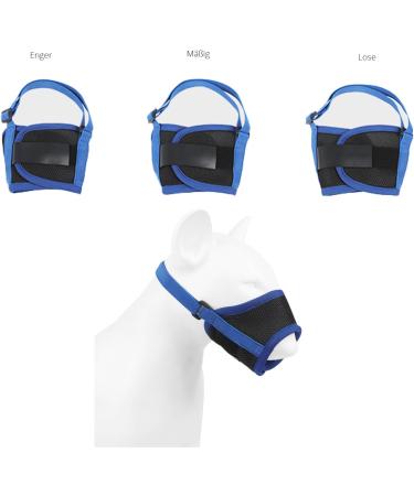 Buy Koboko Breathable Dog Muzzle - Anti-Bite & Anti-Label for Medium & Small Dogs - Blue M - Buy Online on SooperMarket.com