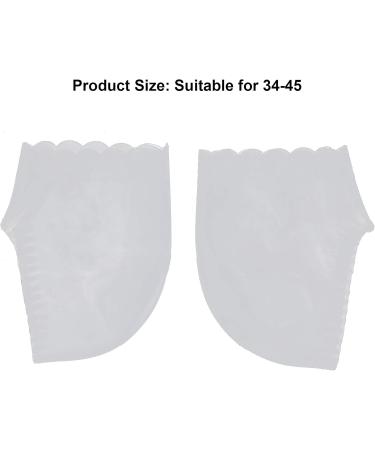 Silicone Jersey Socks for Achilles Tendon Relief | Pain-Relieving Elastic Foot Care - Anti-Cracking Purple & White - Buy Online on SooperMarket.com
