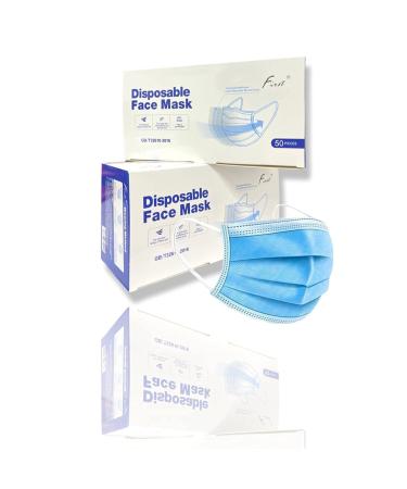 REQUISITE NEEDS Comfort Breathable Facial Cover 3 Ply Disposable Face Masks (Blue) (200 PACK)