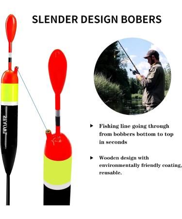 SEAOWL Fishing Slip Bobber Float Kit with Balsa Slip Corks and Bobber Stops - 10g (B.3/8oz) - 5pcs - Buy Online on SooperMarket.com