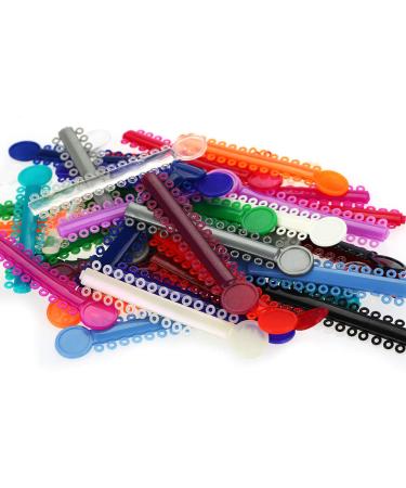 Dental Orthodontic Ligature Ties - 40pcs Multi-color Rubber Bands for Teeth Correction - Buy Online on SooperMarket.com