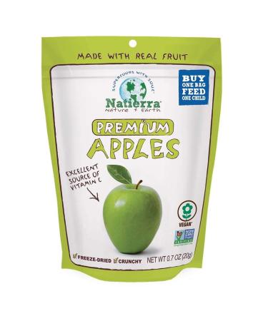 NATIERRA Premium Freeze-Dried Apples  Non-GMO & Vegan 0.7 Ounce (Pack of 8)