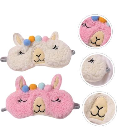 Gatuida 4 Pcs Sherpa Fleece Eye Masks | Cozy Sleep Masks for Adults & Kids | Travel Blindfolds & Eye Patches - Buy Online on SooperMarket.com