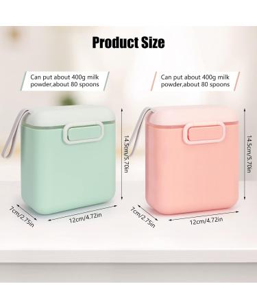 Toplive 2PCS Baby Milk Powder Dispenser Set - 800ml Airtight Container for Travel Feeding - Includes Spoon and Leveler - Buy Online on SooperMarket.com