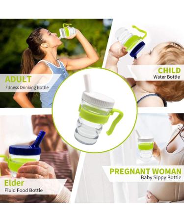 Kirimon Flow Control Spill Proof Cup with Two Style Lids - Spill-Resistant  Leak-Proof Break-Proof Feeding Cup for Elderly Disabled and Adults - Buy Online on SooperMarket.com