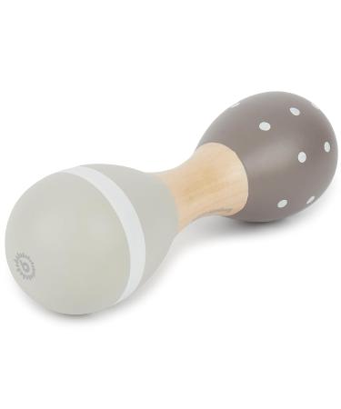 Bieco Baby Rassel Wood Hedgehog & Dumbbell Rattles | 2 Set | 19 cm | Musical Instruments for Children | Montessori Rattles for Baby 0-6 Months & 1 Year+ - Buy Online on SooperMarket.com