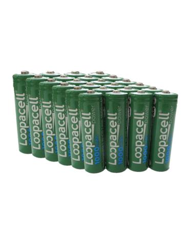 24 AA Rechargeable NiCD Battery 1.2V 1000mAh High Capacity AA Batteries for Solar Lights Garden Lights