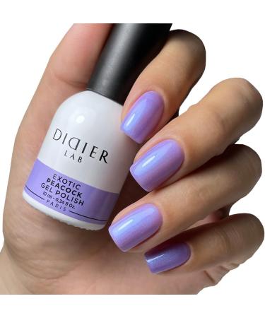 Didier Lab - Premium Gel Nail Polish Exotic - Peacock - Gel Nail Varnish - Nail Art - Long-Lasting High Gloss Wear - Easy to Apply - Gel Nails - Rich Pigment - UV/LED - Chip Resistant - Buy Online on SooperMarket.com