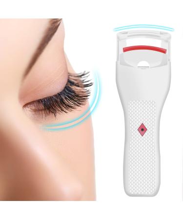 Heated Eyelash Curlers, Rechargeable Electric Eyelash Curler, Professional Long-Lasting Lash Curler with Flexible Silicone Pad, Quick & Natural, Best Gifts for Women