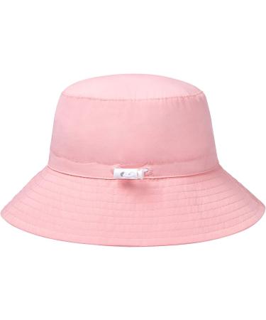 HSYZZY Baby Sun Hat | UPF 50+ Smile Face Bucket Hat for Toddler | Adjustable Cap, 9-18 Months, Pink - Buy Online on SooperMarket.com