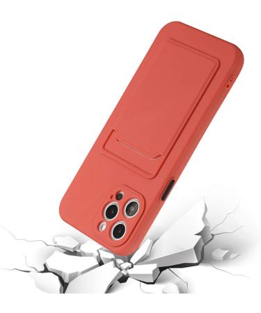 Buy Tivenfezk Nadoli iPhone 15 Pro Silicone Case - Ultra Thin Shockproof Scratch-Resistant Wallet Cover with Card Holder - Plum Red - Buy Online on SooperMarket.com