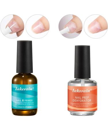 2Pcs Professional Nail Primer And Nail Prep Dehydrator Set Rapid Dry Works For Home Salon Use Artificial Nail Compatible - Buy Online on SooperMarket.com