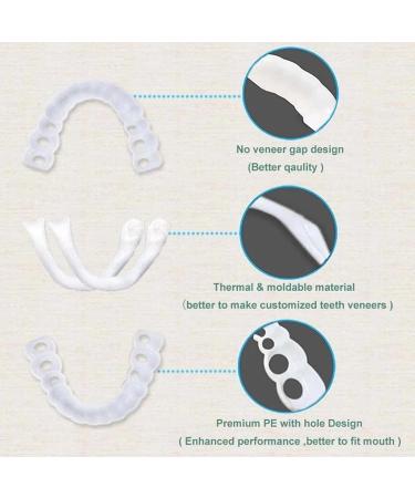2 Pairs Veneers Dentures - Temporary Tooth Repair for Imperfect Teeth - Buy Online on SooperMarket.com
