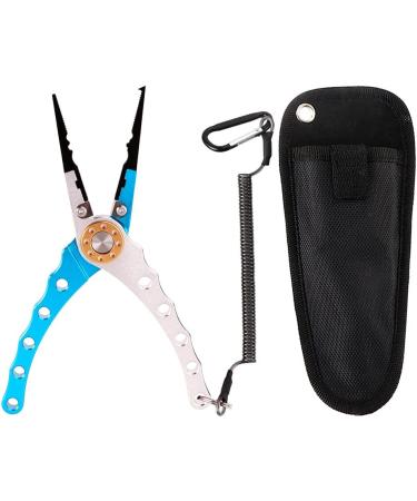 Coollto 3PC Premium Fishing Pliers Set | Stainless Steel Fish Lip Gripper & Aluminum Pliers with Sheath | Includes Fish Hook Remover & Safety Coiled Lanyard - Buy Online on SooperMarket.com
