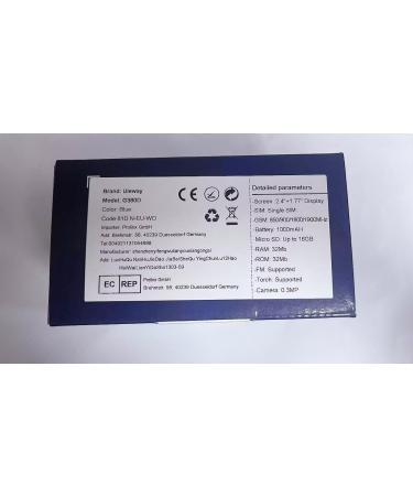 CHAKEYAKE 2G Unlocked Flip Phone for Elderly with SOS Button, Large Buttons, and Charging Cradle - Blue - Buy Online on SooperMarket.com