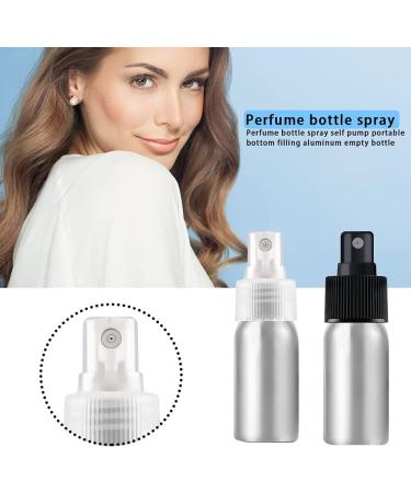 Herbest Aluminum 100ml Mini Fine Fog Spray Bottles - Refillable Empty Bottles for Perfume Cosmetics & Essential Oils - Buy Online on SooperMarket.com