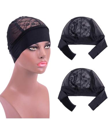Wig Cap for Headband Wig - 2 PCS Lace Wig Grip Cap Set M(22-23in) - Wig Making Accessories - Buy Online on SooperMarket.com