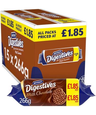 McVities Biscuits (McVities Milk Chocolate Digestives) 15 x 265g - Buy Online on SooperMarket.com