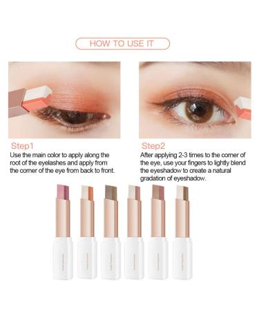 Buy Double Color Eyeshadow Stick 2 in 1 - Gradient Shimmer Eye Makeup - Dual Color 2# - International Shipping Available - Buy Online on SooperMarket.com
