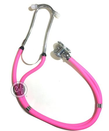 EMI Professional Deluxe Sprague Rappaport Dual Head Stethoscope - Hot Pink #112