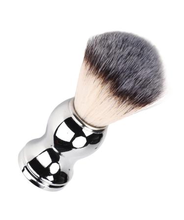 Handmade Silver Beard Grooming Brush - Classic Wet Shaving Brush for Perfect Beards | Premium Handcrafted Shaving Essentials - Buy Online on SooperMarket.com
