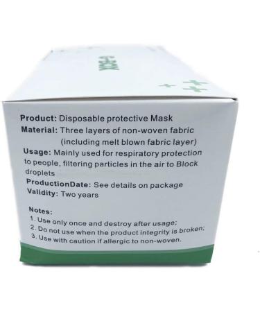 G-Box 3-Ply Adult Disposable Face Masks with Elastic Earloops & Metal Nose-wire (50 Pink) - Buy Online on SooperMarket.com