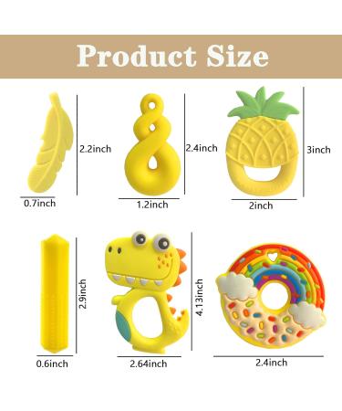 6 Packs Kielezeuge Silicone Chew Pendants for Autistic Children | Safe Sensory Bite Toys - Buy Online on SooperMarket.com
