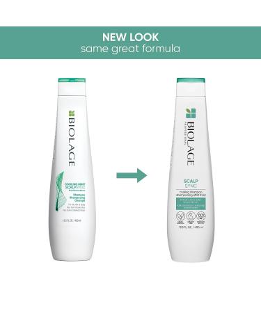 Biolage Cooling Mint Scalp Sync Shampoo - 13.5 Fl Oz | For Oily Hair & Scalp | Cool Sensation | Cruelty Free & Vegan | Salon Quality - Buy Online on SooperMarket.com