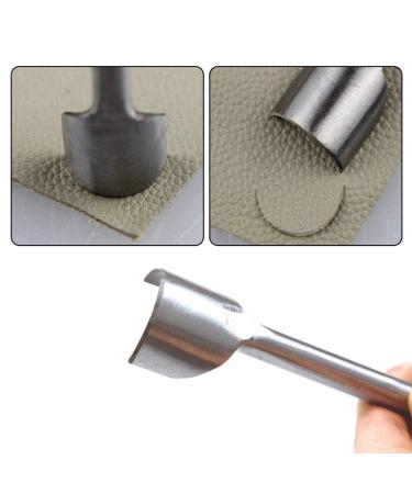 Odowalker Strap End Punch Set - 10pc Leather Craft Tools for Crafting Strap Belt Wallets & Bags - Half-Round Cutter Punch (5-50mm) - Buy Online on SooperMarket.com