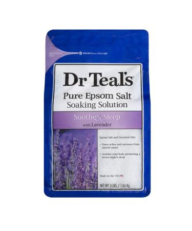 Dr Teal's Epsom Salt Soaking Solution Soothe & Sleep Lavender 3lbs