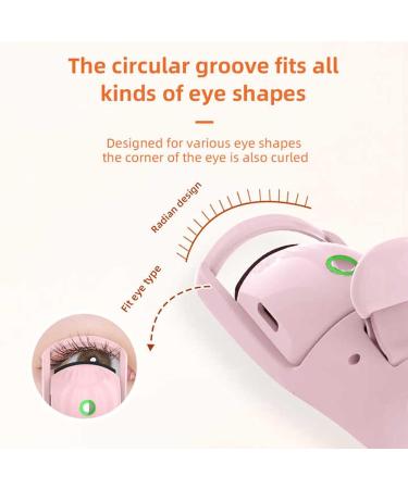 Heated Eyelash Curlers Electric Eyelash Curler with 3 Temperature Modes Intelligent Power-off 230mAh Rechargeable Battery One Charge for 60 Times Use (White) - Buy Online on SooperMarket.com