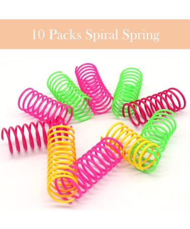 LASOCUHOO 30PCS Interactive Cat Toy Pack - Cat Crinkle Balls, Sparkle Balls, Spiral Springs - Buy Online on SooperMarket.com