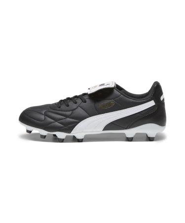 PUMA Unisex King Top Fg/Ag Soccer Shoe 43 EU Puma Black Puma White Puma Gold