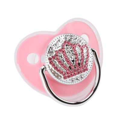 Shop Bling Baby Pacifier - Rhinestone Crown Ultra Soft Silicone BPA Free - Safe Toddler Pacifier Size M (Pink) | Fast International Shipping - Buy Online on SooperMarket.com