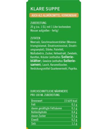 Feinfix Classic Clear Soup Powder 540g - Vegan Vegetable Broth & Spices for Flavorful Soups | 27 Liters of Deliciousness - Buy Online on SooperMarket.com