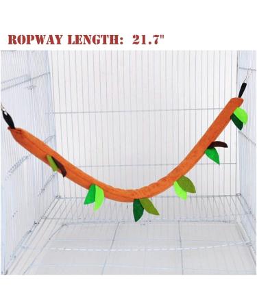 5pcs Hamster Hanging Cage Accessories Set: Leaf Wood Design Hammock, Swing, Ropeway Channel - for Guinea Pig, Rat, Birds, Parrot, Gerbil, Sugar Glider, Squirrel - Buy Online on SooperMarket.com