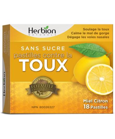 Herbion Naturals Honey Lemon Cough Lozenges | Cough Suppressant | Sore Throat Relief | Pack of 6 - Buy Online on SooperMarket.com