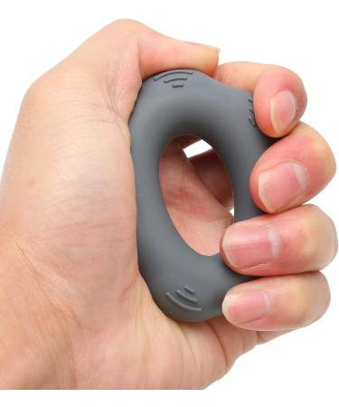 Hand Grip Strengthener Finger Exerciser Silicone Washable Soft Reduce Stiffness for Weak Hands Dark Grey - Buy Online on SooperMarket.com