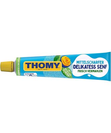 Thomy Delikatess Senf Mittelscharf Mustard Medium Hot 200ML