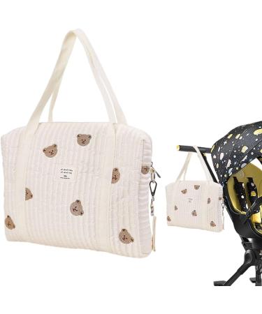 NewDVMMSS Soft Cotton Diaper Bag Carrier | Embroidered Children's Room Storage & Toy Organizers for Outdoor Trips - Buy Online on SooperMarket.com