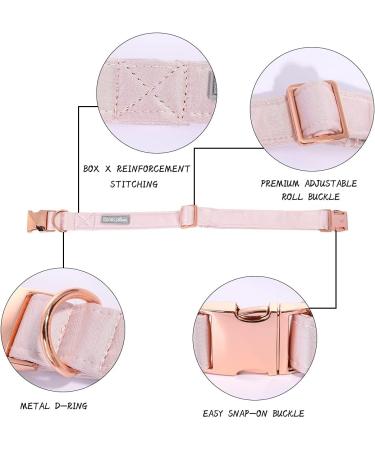 Shop Lionet Paws Bowtie Dog Collar - Silk Comfort for Medium Dogs (34-55cm) - Removable Flying Fine - Pink - Buy Online on SooperMarket.com