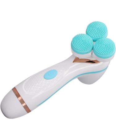 Facial Cleansing Brush Electric Facial Scrubber Silicone Multifunctional USB Rechargeable Deep Cleansing for Daily Life (Blue) - Buy Online on SooperMarket.com