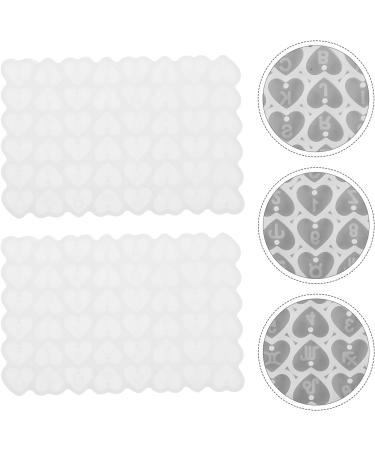 Heart Shape Silicone DIY Alphabet MOLDS- Use molds to Make Your DIY Crafts and Experience The Fun of Hands- on. Mini Heart Whitex5pcs 0.3X5.5X8.5CMx5pcs - Buy Online on SooperMarket.com