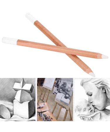 Sketch pencil drawing pencils 2PCs white coal pencil wood professional sketch pencil stationery artificial painting suppliess cabbage pencil coal pencil white