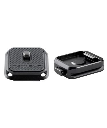 PGYTECH Quick Release Plate +Adapter w/Arca Swiss Interface Camera Quick Release Plate & Clamp for Sony/Nikon/Fuji/DJI Quick Setup Mount w/ 1/4" to 3/8" Screw Thread Gimbles Sliders Tripods Adapter