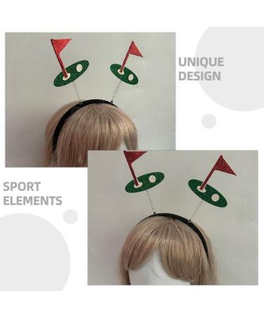 HOLIDYOYO Golf Ball Headband Sports Ball Head Bopper Game Day Sports Hairband Pompom Tiara Headband Hair Accessories for Women Girls Sports Party Favors - Buy Online on SooperMarket.com