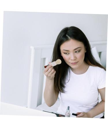 Telescopic Makeup Brush | Dual-Head Foundation & Blush Brush for Flawless Application | 13.5x2.6cm - Silver - Buy Online on SooperMarket.com